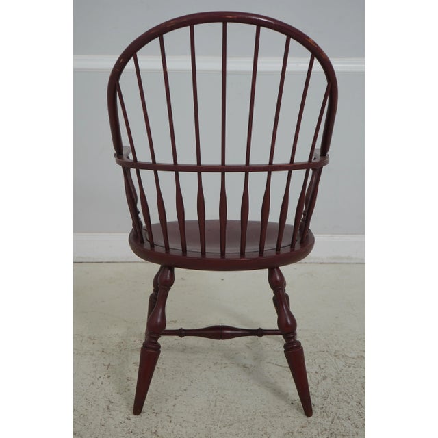 Habersham Furniture Set of 4 Habersham Painted Finish Windsor Dining Room Chairs For Sale - Image 4 of 12