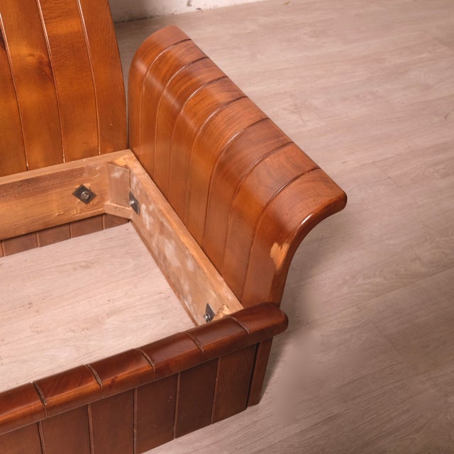 Handcrafted Armchairs in Velvet and Curved Wood, 1980s, Set of 2 For Sale - Image 18 of 18