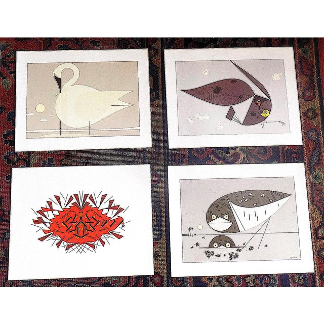 Realism Vintage Charley Harper Modernist Abstracted Bird Lithographs (10.75" X 8.25") - Set of 9 For Sale - Image 3 of 11