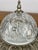 Silver Vintage Ceiling Lamp in Brass and Glass For Sale - Image 8 of 13
