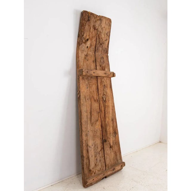 Primitive Wood and Stone Wheat Thresher For Sale - Image 11 of 12