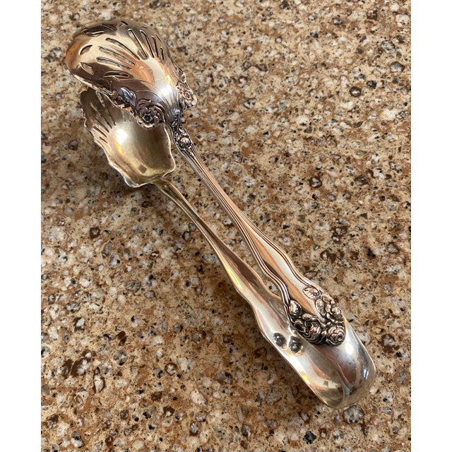 Sterling Silver ‘Tongs, Watson and Newell, ‘Wedding Rose’ Pattern For Sale In Washington DC - Image 6 of 9