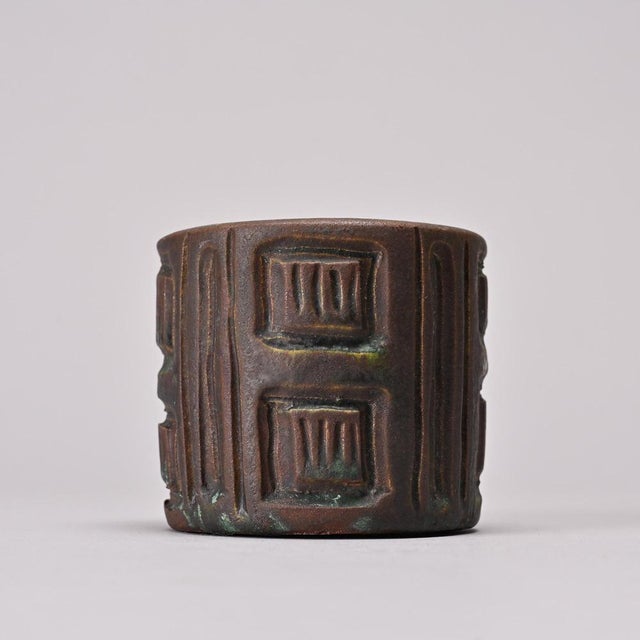Cylindrical Pot by Suzanne Douly-Ramié for Madoura, 1950 For Sale - Image 4 of 8