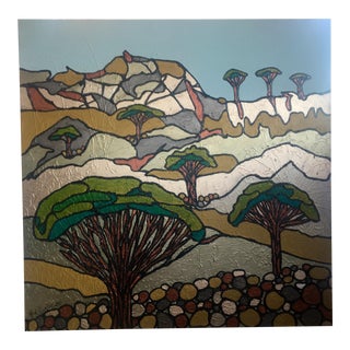 "Dragon Tree" Painting From the Kaleidoscopic Perspective Series by Ron Curlee II For Sale