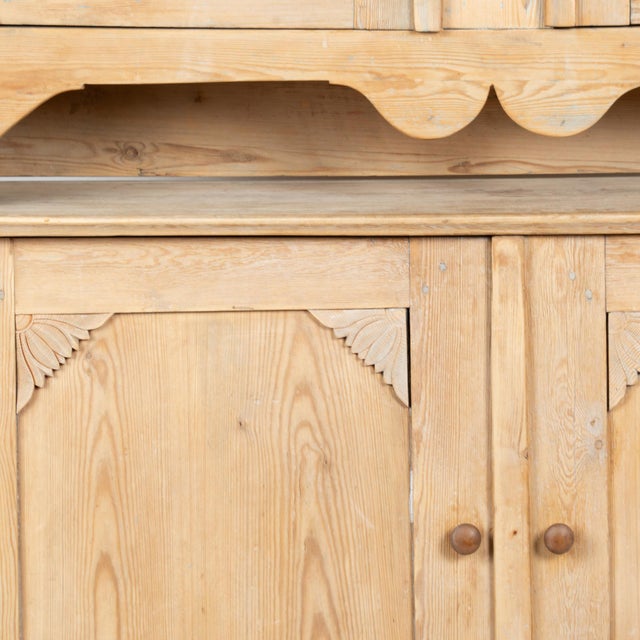 19th-Century Swedish Pine Four Door Cabinet For Sale - Image 10 of 14