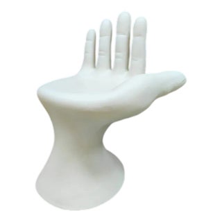 New Design Fiber Hand-Chair Fiberglass Hand-Chair ‘Ivory White For Sale