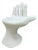 New Design Fiber Hand-Chair Fiberglass Hand-Chair ‘Ivory White For Sale