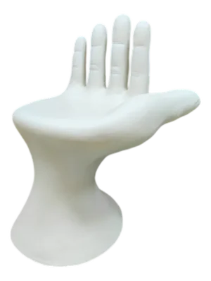 New Design Fiber Hand-Chair Fiberglass Hand-Chair ‘Ivory White