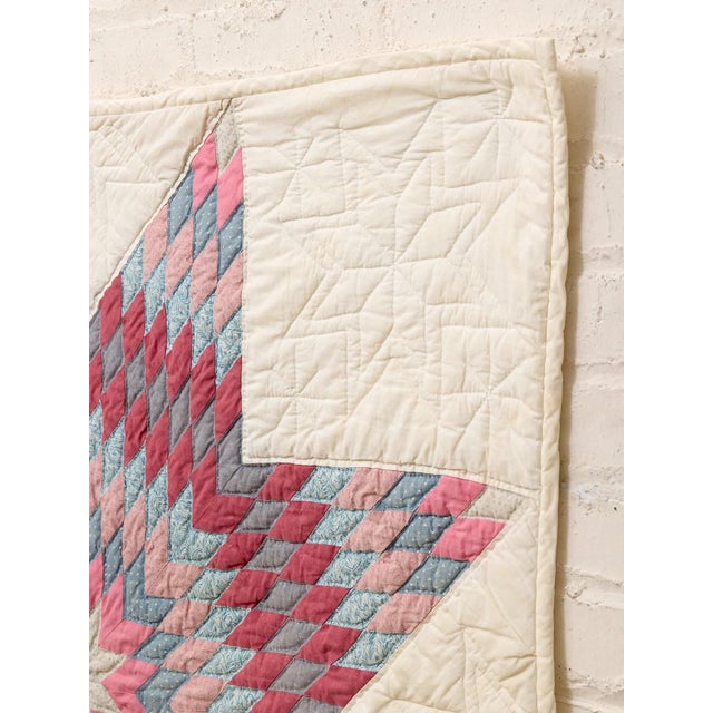 Diamond and Chevron Quilt For Sale - Image 4 of 7