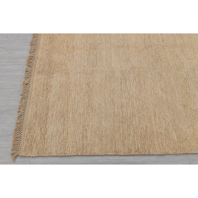 High Quality Hand Knotted Natural Jute Loop Pattern Solid Rug 12x15Ft. For Sale - Image 4 of 12