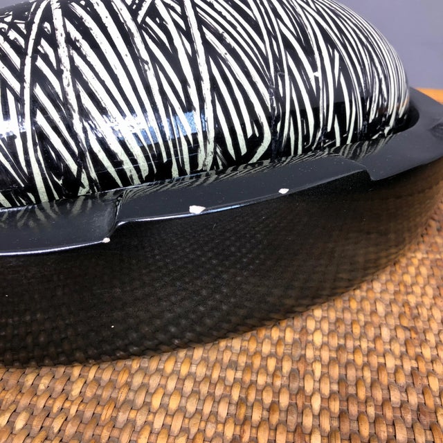 Lacquered Ceramic Sculpture by Emilio Scanavino, Italy, 1974 For Sale - Image 9 of 13