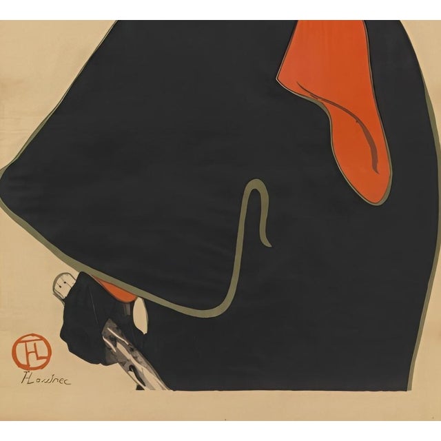 Modern Henri De Toulouse-lautrec, Aristide Bruant in His Cabaret, Digital Silkscreen Print For Sale - Image 3 of 4