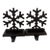 Lot of 2 Wrought Iron Black Mantel Ornament/Stocking Hangers 1990-1999 For Sale