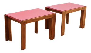 Model 778 Coffee Tables by Afra and Tobia Scarpa for Cassina, 1970s, Set of 2