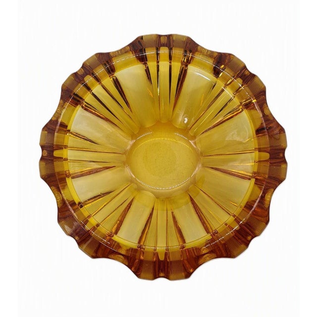 Large Vintage Pressed Glass Bowl, 1960s For Sale - Image 10 of 10