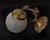1950s Spanish Empire Cast Brass Dragon Sconces With Scavo Glass Globes - A Set of 4 For Sale - Image 10 of 11