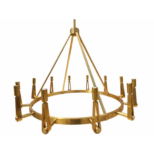 Metal Alpha Chandelier by Thomas O'Brien for Visual Comfort & Co. For Sale - Image 7 of 10
