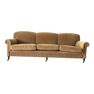 George Smith Elverdon Corduroy Sofa For Sale