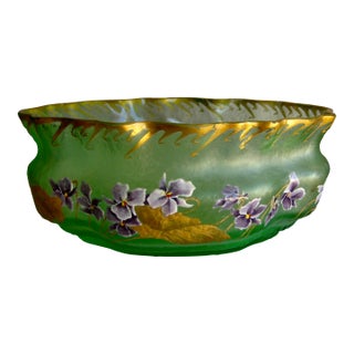 Late 19th Century French Art Nouveau Cameo Glass Vase For Sale