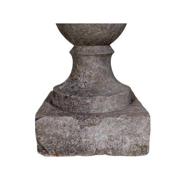 1900 - 1909 Antique Blue Stone Ornament For Sale - Image 5 of 5