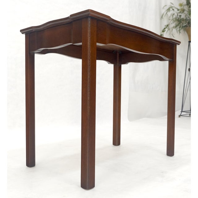 Kittinger Solid Mahogany Figural Top Side End Table Stand MINT For Sale - Image 13 of 13