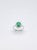 Modern Stunning 18k Gold Emerald Halo Ring With 0.64ct Diamonds, New For Sale - Image 3 of 8