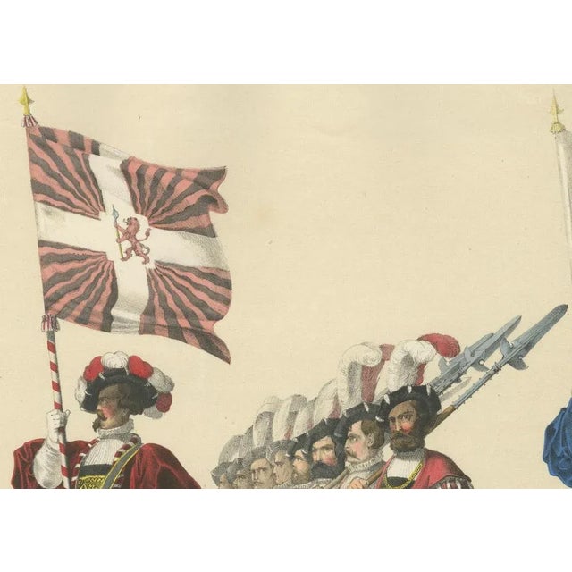 Heinrich Jenny, The Wine Merchants and Weavers Guilds a Show of Bernese Trade and Craft, 1855, Paper For Sale - Image 3 of 10