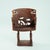 20th Century Fon Dignitary Monoxyl Carved Wood Armchairs and Table Set, Benin, 1954, Set of 3 For Sale - Image 6 of 18