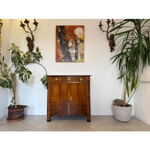 Biedermeier Trumeau Style Buffet in Walnut, 1970s For Sale - Image 11 of 11