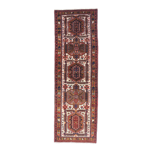 Vintage Persian Heriz Rug Runner, 03'08 X 11'01