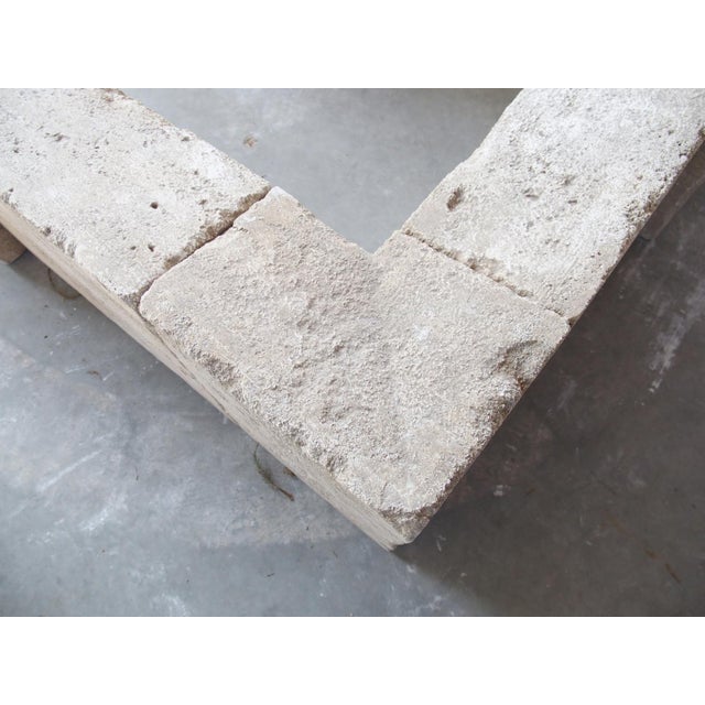 Sisteron Carved Limestone 2-Spout Rectangular Center Fountain, Provence, France For Sale - Image 16 of 18