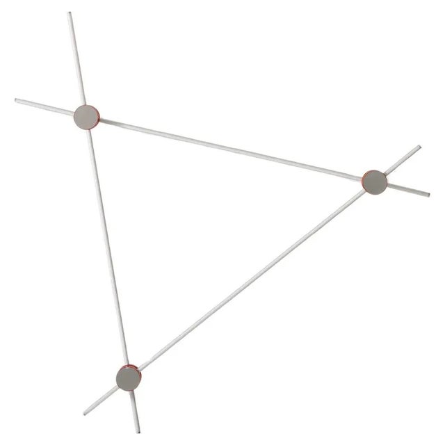 Metal Eitie Triangle Wall Lamp by Tobia Scarpa for Cassina For Sale - Image 7 of 7