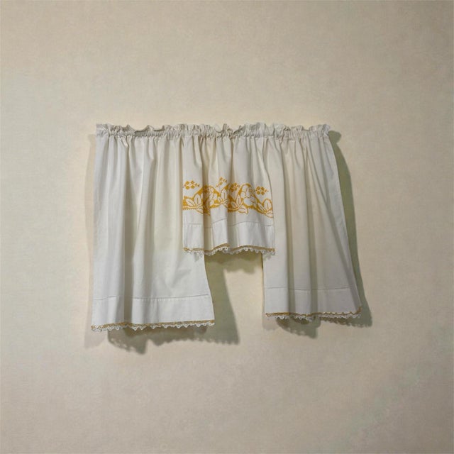 Upcycled Handmade Curtains 30x36 Each Panel For Sale - Image 10 of 12