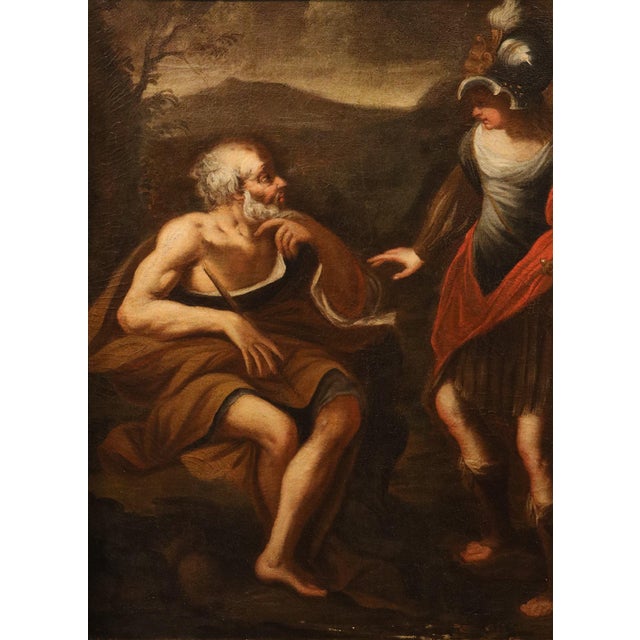 Workshop of Stefano Magnasco, Erminia Among the Shepherds, 1680, Oil on Canvas For Sale - Image 12 of 16