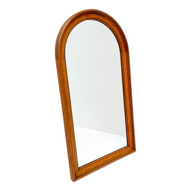 Mid-Century Modern Wooden Wall Mirror, 1960s For Sale