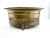 Vintage Brass Oval Planter With Pierced Detailing and Ram Head Motif Feet For Sale - Image 12 of 16