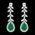 Gia Certified 75 Ct Zambian Emerald & 30Ct Diamond Necklace Earring Bridal Suite For Sale - Image 4 of 8