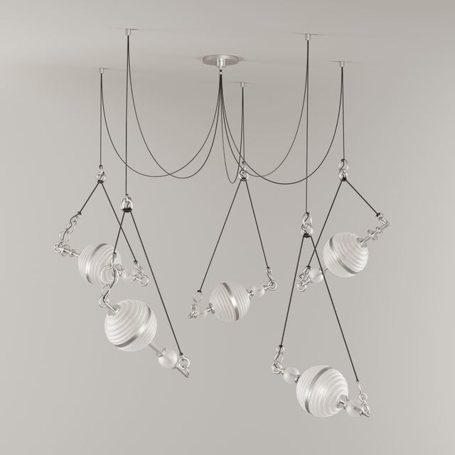 Saturn Suspension Lamp Handmade by Creativemary For Sale - Image 12 of 18