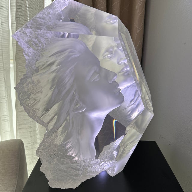 2000 - 2009 Rare Michael Wilkinson “Imagine” Signed Acrylic Optical Sculpture — Edition 138/500 For Sale - Image 5 of 11