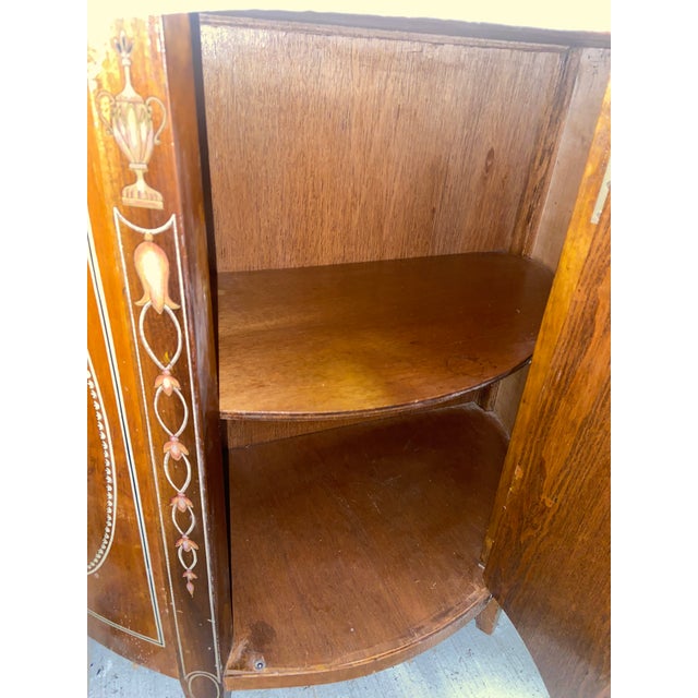 Mid 20th Century Louis XV French Style Demilune Cabinet For Sale - Image 12 of 12