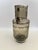 Mid Century Bar Pitcher, Smoky Glass with Etching and Silver For Sale - Image 6 of 7