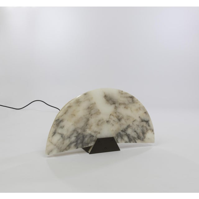 Mid-Century Modern Ventaglio Table Lamp by Angelo Mangiarotti for Skipper Pollux, 1980s For Sale - Image 3 of 9