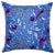 Persian Pheasants Blue Pillow Case, 20" x 20" For Sale - Image 6 of 6