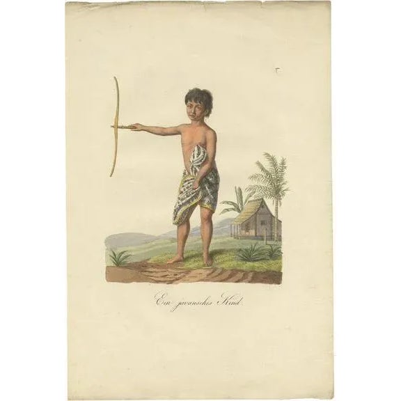 Hurter, A Child from Java, 1830s, Print For Sale - Image 5 of 5