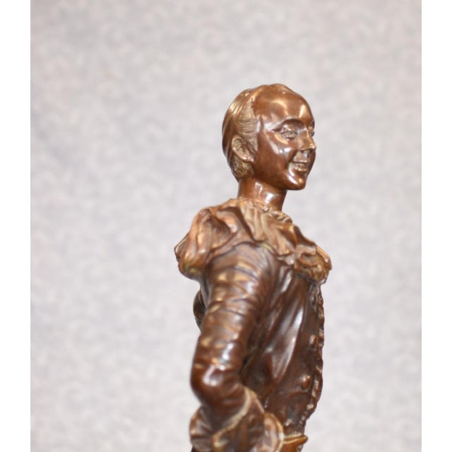Bronze Actor Statue Shakesperian Classical Elizabethan Thespian Casting For Sale - Image 12 of 16