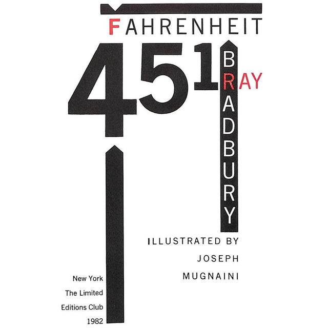 "Fahrenheit 451" 1982 Bradbury, Ray For Sale In New York - Image 6 of 11