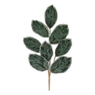 Beaded Magnolia Leaf Spray (Set of 4) For Sale