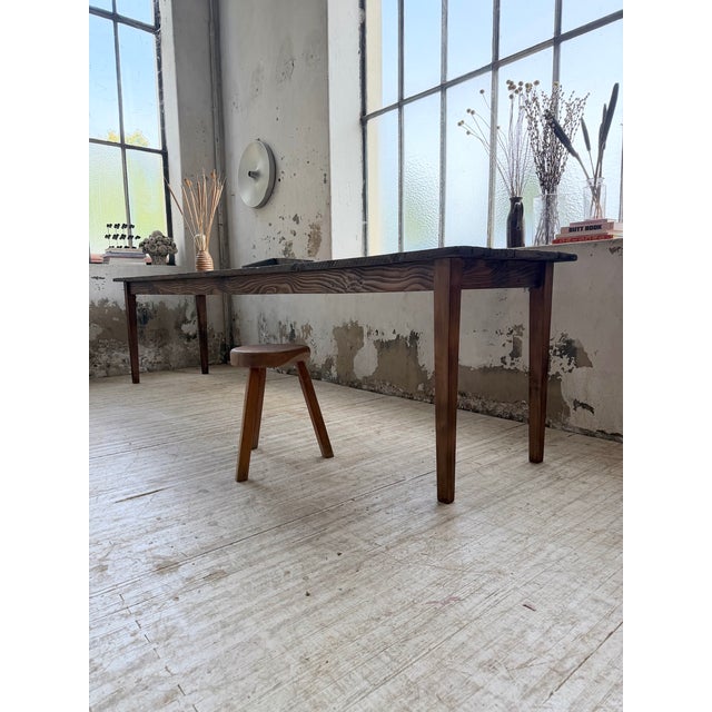 Pine Farmhouse Table, 1950 For Sale - Image 10 of 18