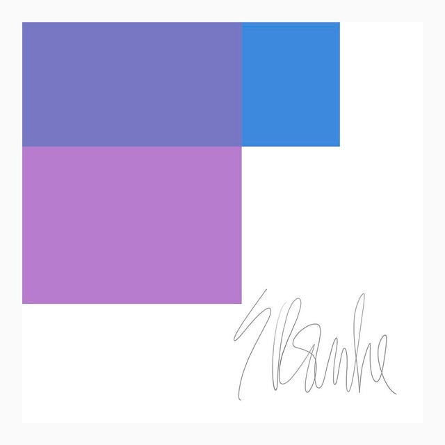 Not Yet Made - Made To Order The Interaction of Blue and Purple Fine Art Print 45" X 55" by Liz Roache For Sale - Image 5 of 6