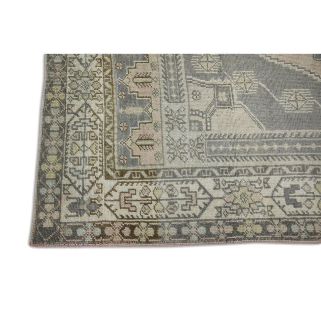 Vintage Turkish Rug 5' x 8'5" For Sale - Image 4 of 7